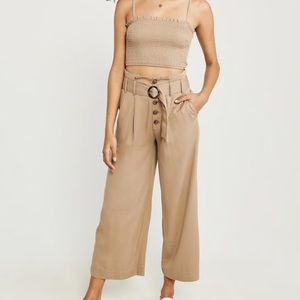 Brand New Flowy Khaki Pants from A&F